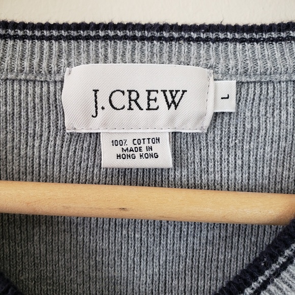 J. Crew Sweaters J Crew Mens Sweater Vest Preppy Gray Size Large